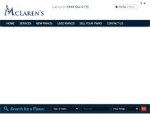 Tablet Screenshot of mclarenspianos.co.uk